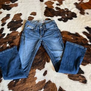 Ariat jeans size 26s medium denim wash color